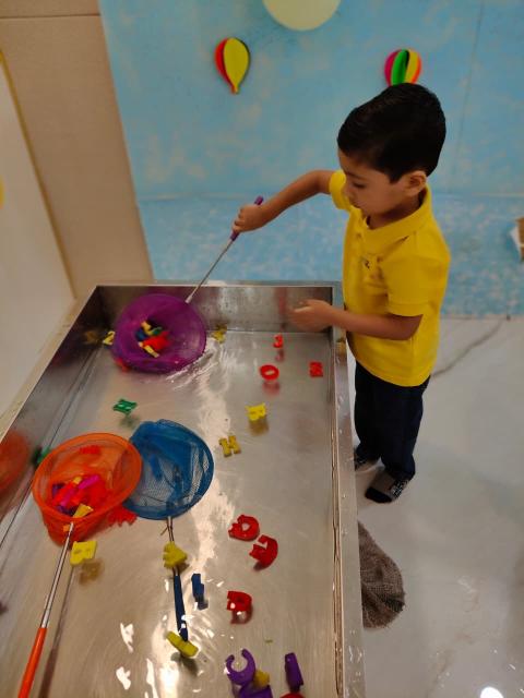 Water letter fishing